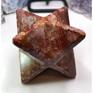 Red Onyx Merkaba Star   #4